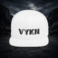 VYKN™ Flat Bill Snapback Hat - Black Logo