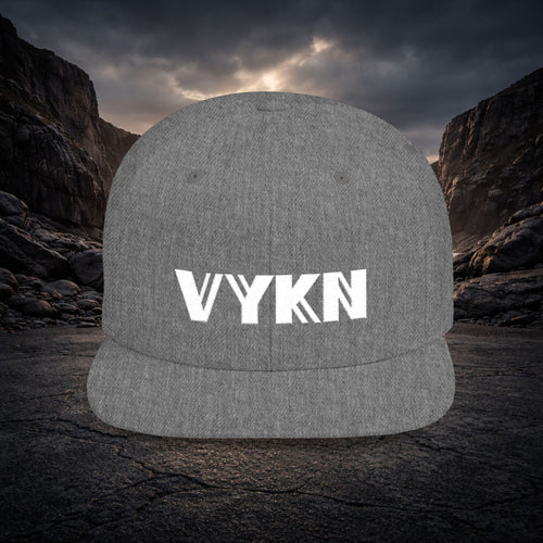 VYKN™ Classic Snapback Hat – White Logo