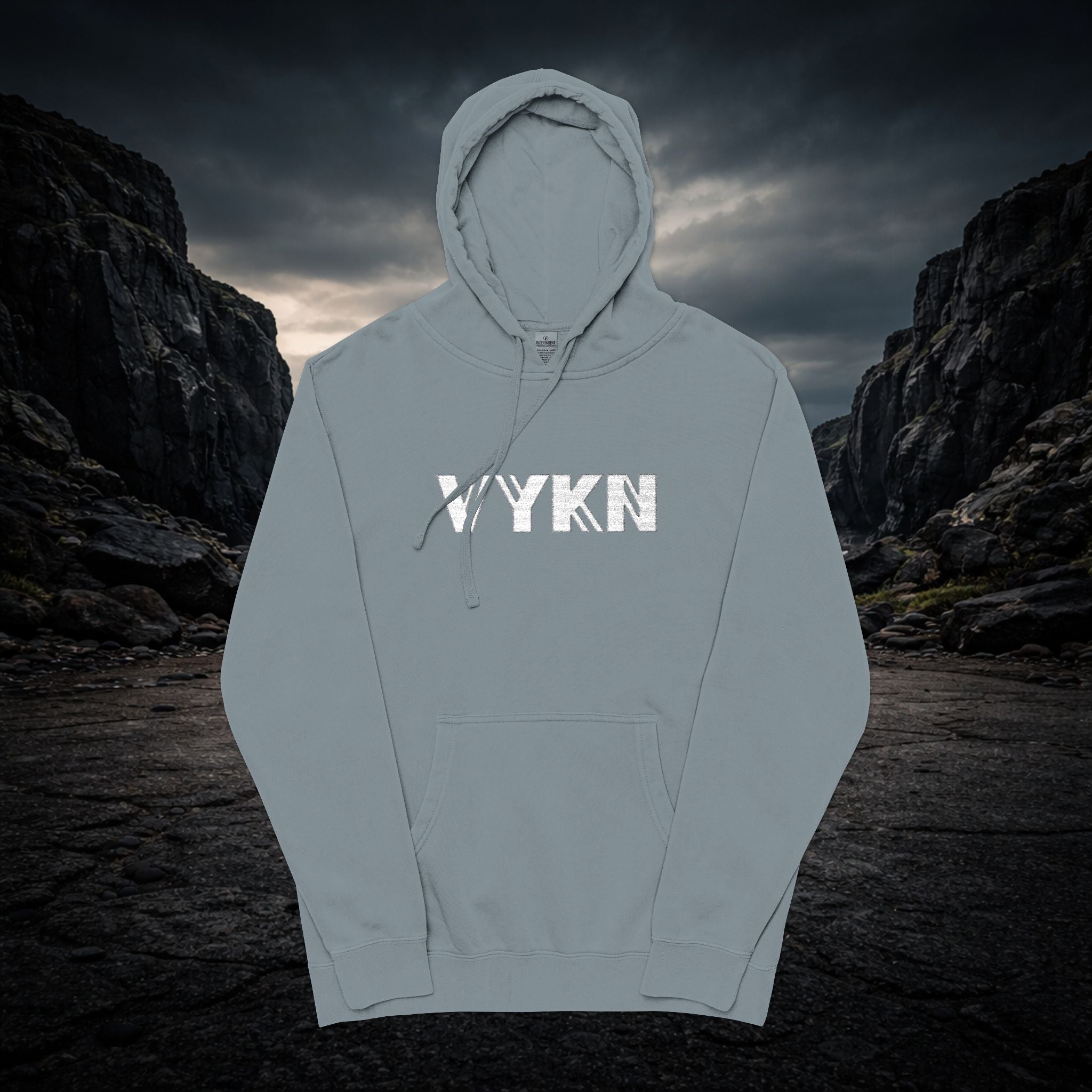 VYKN™ Distressed Embroidered Hoodie