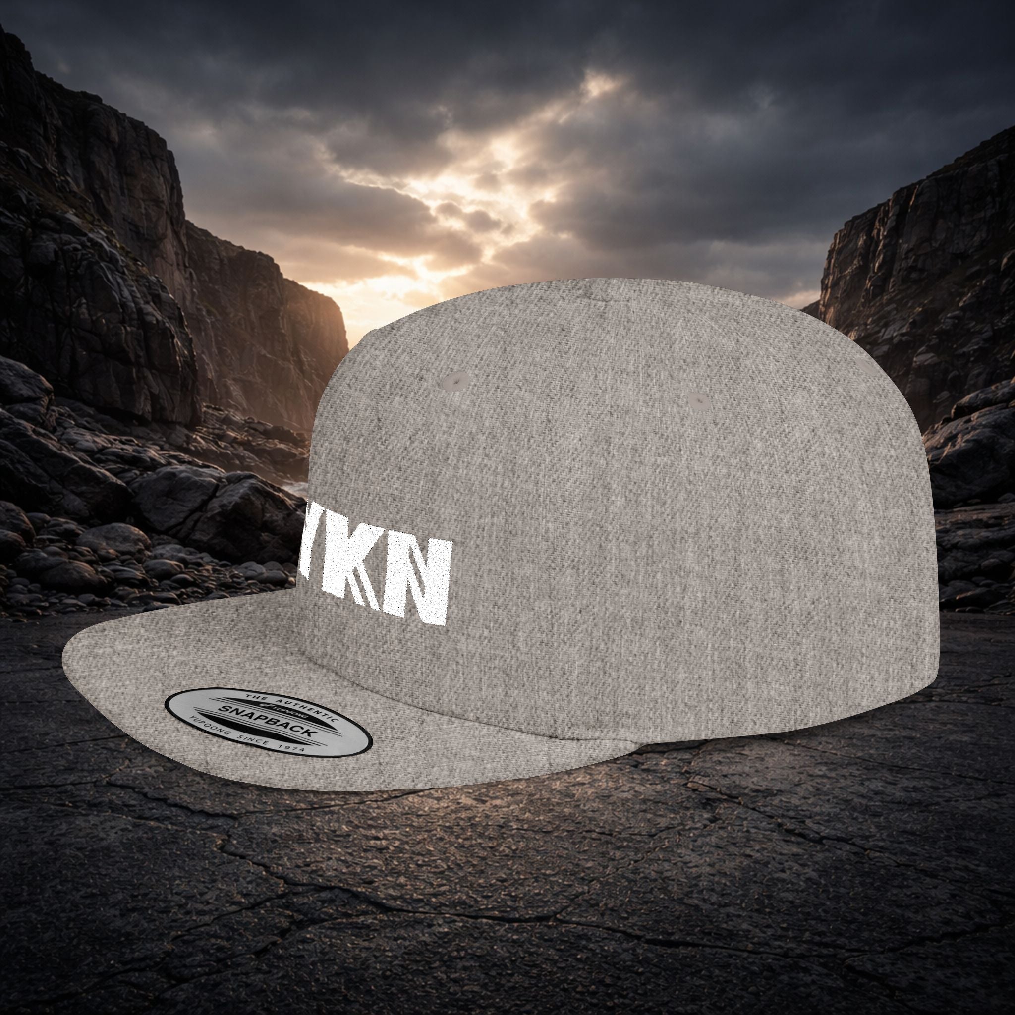 VYKN™ Classic Snapback Hat – White Logo