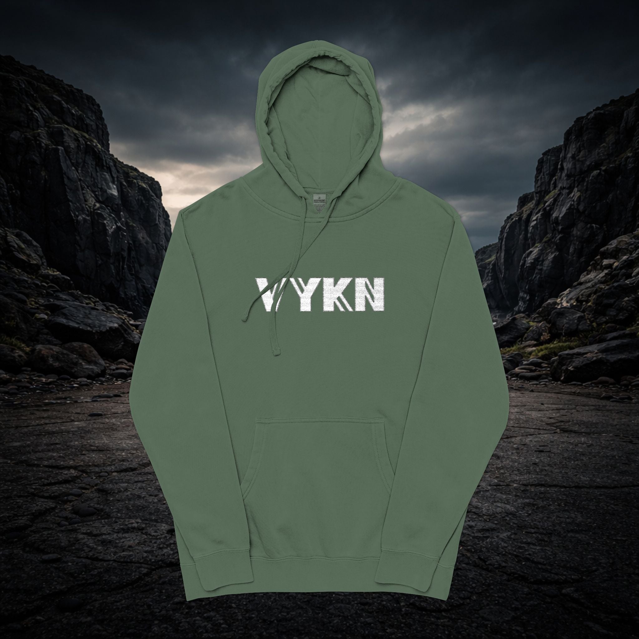 VYKN™ Distressed Embroidered Hoodie